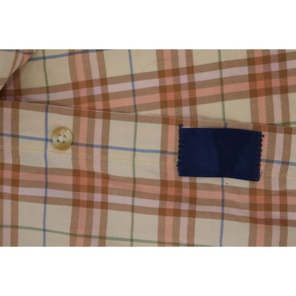 Vintage Burberry London mens XXL long sleeve button down shirt check plaid - Picture 13 of 13